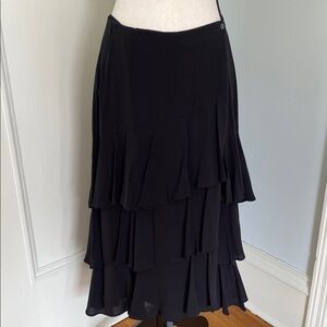 Michael Kors Black Layered Skirt